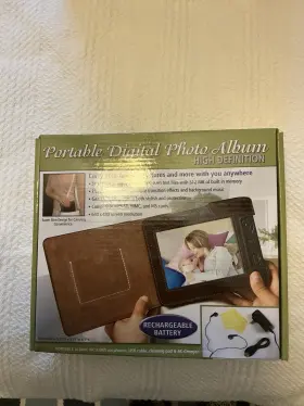 5601dpa Advanced Design Systems Portable Digital Photo Album Leather Case 512 Mb Memory Photos Music More