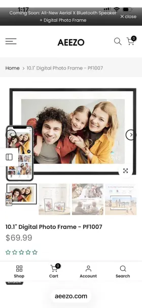 X0048bjtyl Aeezi Digital Photo Display -10 Inch High-quality By - 40