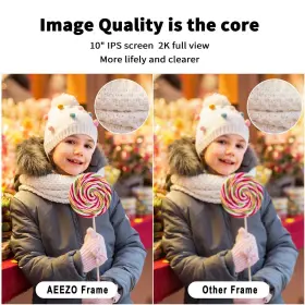 Aeezo 738634924705 Wifi Digital Picture Frame 10 Inch Ips Touch Screen Fhd 2k Display Smar #3