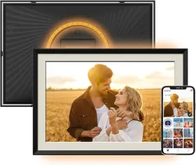 Aeezo 744759290878 Digital Picture Frame 10.1 Inch Wifi Photo With Led Light 1