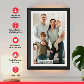 Akimart 705252421527 32gb Frameo 10.1 Inch Wifi Digital Photo Frame With Led Light 1280x800 Hd Ip #3