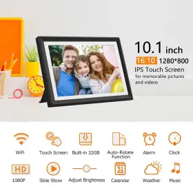 Akimart 705252421992 32gb 10.1 Inch Wifi Digital Picture Frame With 1280x800 Hd Ips Touch Screen #2