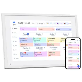 Akimart 733371050007 10.1 Inch Wall Planner Digital Calendar Chore Chart Smart Touchscreen Inter