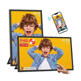Akimart 761426914974 64gb 21.5inch Frameo Digital Photo Frame With 1920x1080 Fhd Ips Lcd Touch Scr