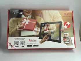 X004917bjp Akimart 10.1 Inch Wifi Digital Photo Frame Black Frameo Pictures New In Box