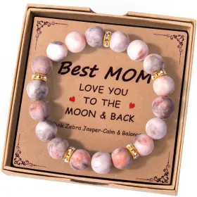 Mom-02 Akteam Mothers Day Gifts For Mom Healing Bracelet Women Anxiety Crystal Chakra