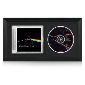 Al-11 Allenkwok Cd Display Frame For Discs And Cases Eva Foam Slot Black Flocked Fabric &
