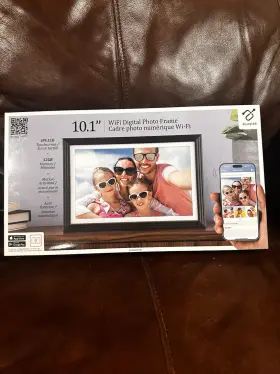 Adkws10f Aluratek 10.1 Inch Wi-fi Ips Lcd Digital Photo Frame Black 32gb Touchscreen
