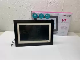 Admpf214fb Aluratek 14 Inch Widescreen Lcd Digital Photo Frame Great Condition Complete