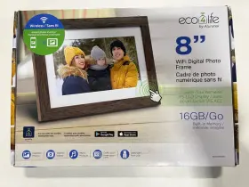 Ashdpf08f Aluratek Eco 4 Life 8 Inch Wifi Digital Photo Frame - 16gb -photo/video