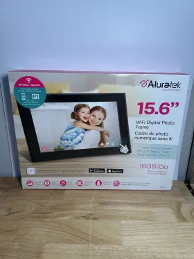 Asl156w Aluratek 15.6in Wifi Touchscreen Ips Lcd Digital Photo Frame 16gb
