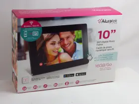 Aws10f Aluratek 10 Inch Wifi Digital Photo Frame Touchscreen 16gb Built-in Memory