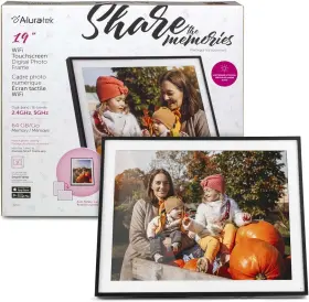 Aws19f Aluratek 19 Inch Wifi Touchscreen Digital Photo Frame Auto Rotation 64gb Built-in
