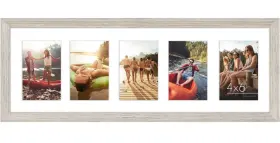 468892514 Americanflat 4x6 Collage Picture Frame With Shatter-resistant Glass - Fits Five