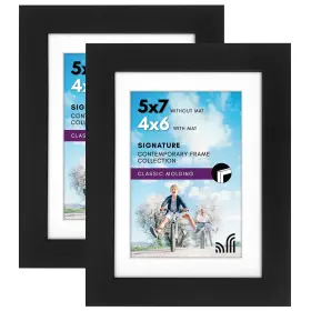 Americanflat 791398908268 5x7 Picture Frame With Shatter-resistant Glass - Set Of 2 Use