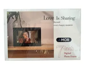 Amor 196852643592 Digital Photo Frame 7 Inch New Love Is Sharing 8 Gb Storage Share