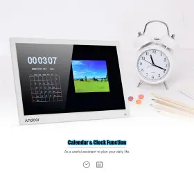 Eap5674003701659mx Andoer 17.3 Inch Desktop Digital Photo Picture Frame Album 1600 900 A7r7 #3