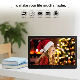 Mbg1141609500625oe Andoer 17 Inch 1920 1080 Digital Photo Picture Frame Clock Player Album Remote Control P5b4 #3