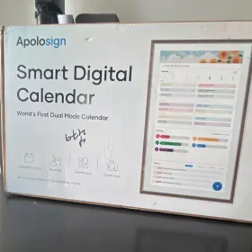 X004q6kmxf Apolosign Smart Digital Calendar 21.5 Inch Led Touchscreen 64gb Teak Brown