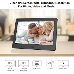 Atatat 704755612180 Digital Photo Frame With Ips Screen - Picture 1080p Video #2