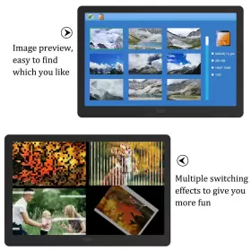 Atatat 704755612180 Digital Photo Frame With Ips Screen - Picture 1080p Video #3