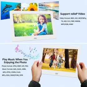 Atatat 780682634631 7 Inch Digital Picture Frame With 1920x1080 Ips Screen Photo Su #3