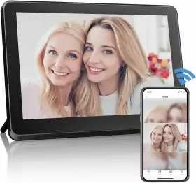 P102 Atatat 10.1 Inch Wifi Digital Photo Frame Unlimited Free Data Smart Picture App