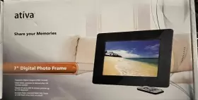 Ativa 735854782979 7 Inch Digital Photo Frame With Remote Control Share Your Memories Brand New