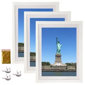 Cym-wpf02-1216w Atogafigo 12x16 Wood Picture Frame Diamond Painting Frames 30x40cm Art Di