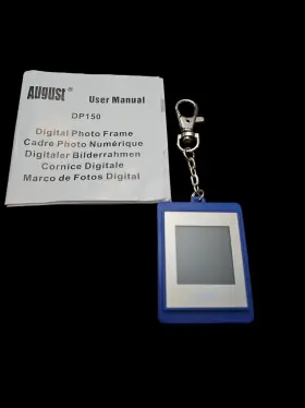Dp150 August Mini Digital Photo Frame Blue- Model W Instruction Book See Details