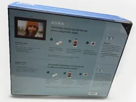 1555135 Aura Gallerie Frame Digital Photo Display Sharing. Charcoal Color #1555135