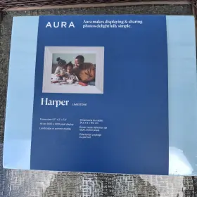 Af800-ral Aura 1625898 Harper By 9 Inch Digital Frame With Wifi Railing Model New Sealed