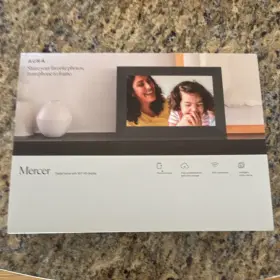 340468 Aura Mercer 10.1 Inch Lcd Wi-fi Digital Photo Frame Black Sharing