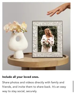 4416118 Aura X Michael Aram Heart Digital Photo Frame New Open Box Never Used