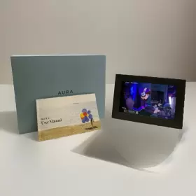 82728645 Aura Carver 10 Inch Wifi Digital Photo Picture Video Frame Unlimited Storage With Box