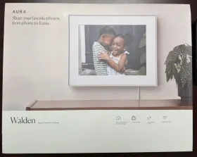 Af113-mwht Aura Walden 15 Inch Digital Wifi Picture Frame Matted Ink / Factory Seal