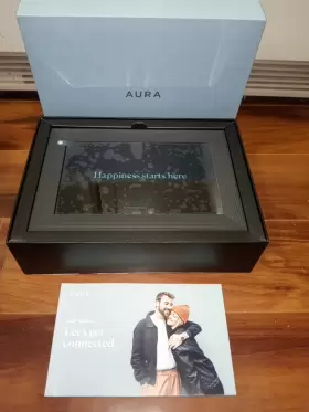 Af600-blk Aura Af600blk Carver Luxe 10.1 Inch Wifi Digital Picture Frame App Control Gravel