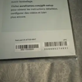 Af700-wht Aura Mason Luxe Wifi Digital Picture Frame New Sealed Sandstone #3