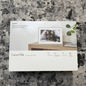 Af903-mwht Aura Carver Digital Picture Frame Clay 10.1 Inch Af900