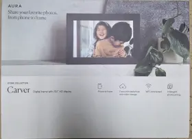 Afcf25-cdr Aura Carver Stone Collection Digital Photo Frame - Cinder 10.1 Inch Hd Display New