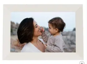 Afcf25-wht Aura Digital Picture Frame White Photo Carver Stone 1280 X 800 Hd Display
