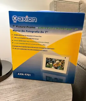 Axion Axn-9701 7 Inch Digital Picture Frame Open Box New Kickstand Usb Jack