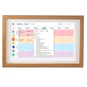 Lcd16-wod Azpen A909 Lifehub 15.6- Inch Digital Calendar And Photo Frame