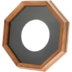 Bb84-0030 Bards Glass Front Oak Wall Mountable Plate Frame 13 Inch H X W 1.5 D Fo