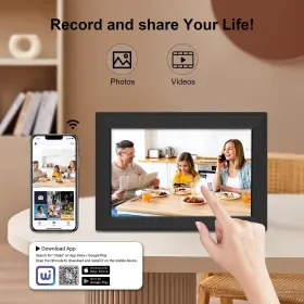 Wf12 Bgift 10.1 Inch Wifi Digital Picture Frame 1280 800 Ips Hd Touch Screen Sm #2