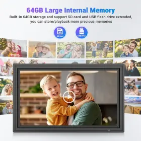 Bigasuo 313043487449 Uhale 15.6 Inch Digital Picture Frame 64gb Storage 1920x1080 Ips Fhd Wifi Electronic #3