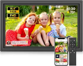 Bigasuo 313043487449 Uhale 15.6 Inch Digital Picture Frame 64gb Storage 1920x1080 Ips Fhd Wifi Electronic