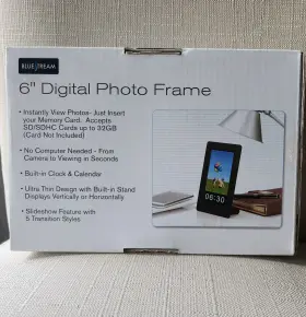 Bs6011 Blue Stream 6 Inch Digital Photo Frame Black Model No Computer Needed #2