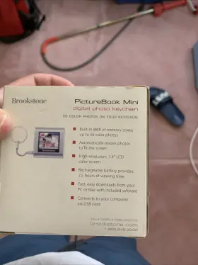 541516 Bookstone Brookstone Picture Book Mini Digital Photo Keychain With 1.4 Inch Lcd New #3