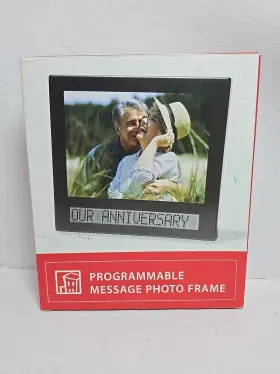 Brookstone 650907406556 Programmable Message Photo Frame
